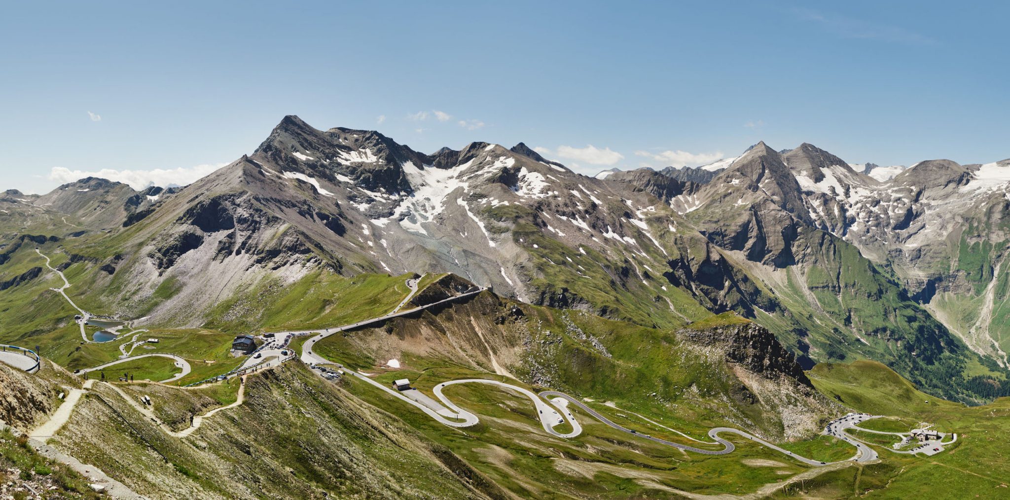 Blick von der Edelweiß-Spitze auf 30 Dreitausender