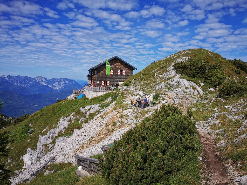 Gmundner Hütte am Traunstein in Oberösterreich.