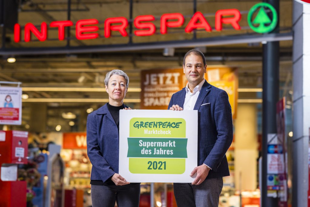 Spar Greenpeace Supermarkt des Jahres im Q19, am 10.11.2021 | (c) Johannes Brunnbauer