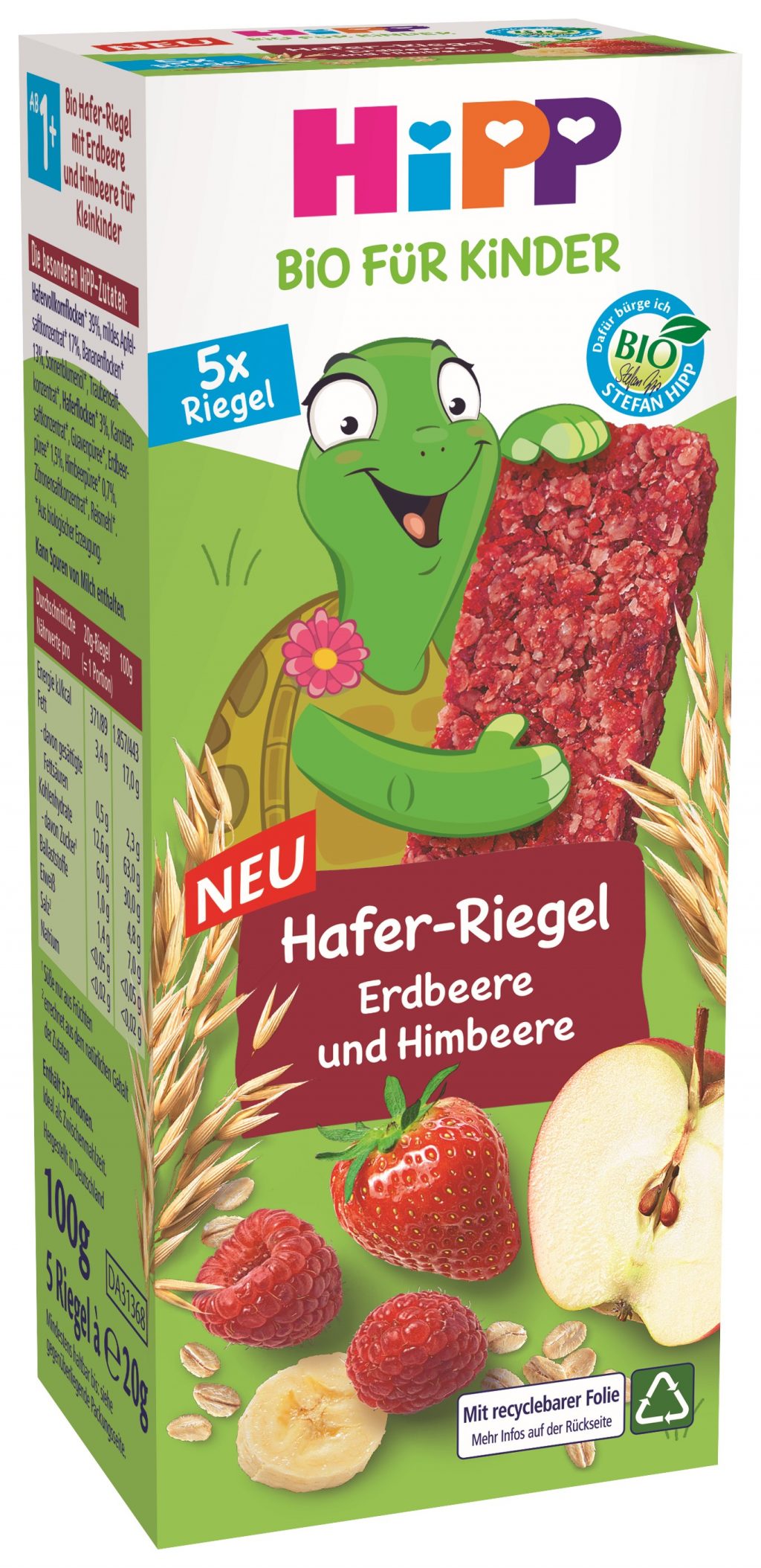 HiPP Haferriegel Erd_re und Himbeere