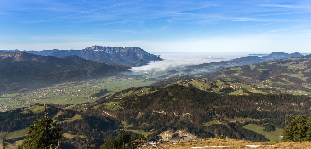 Panorama,Of,A,Valley,In,Austria