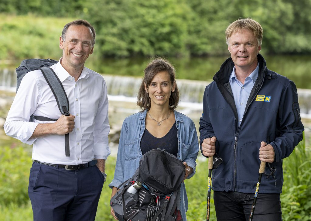 Jochen Danninger – Tourismuslandesrat, Evelyn Gruber - Naturvermittlerin im Pielachtal, Michael Duscher – Geschäftsführer der Niederösterreich Werbung