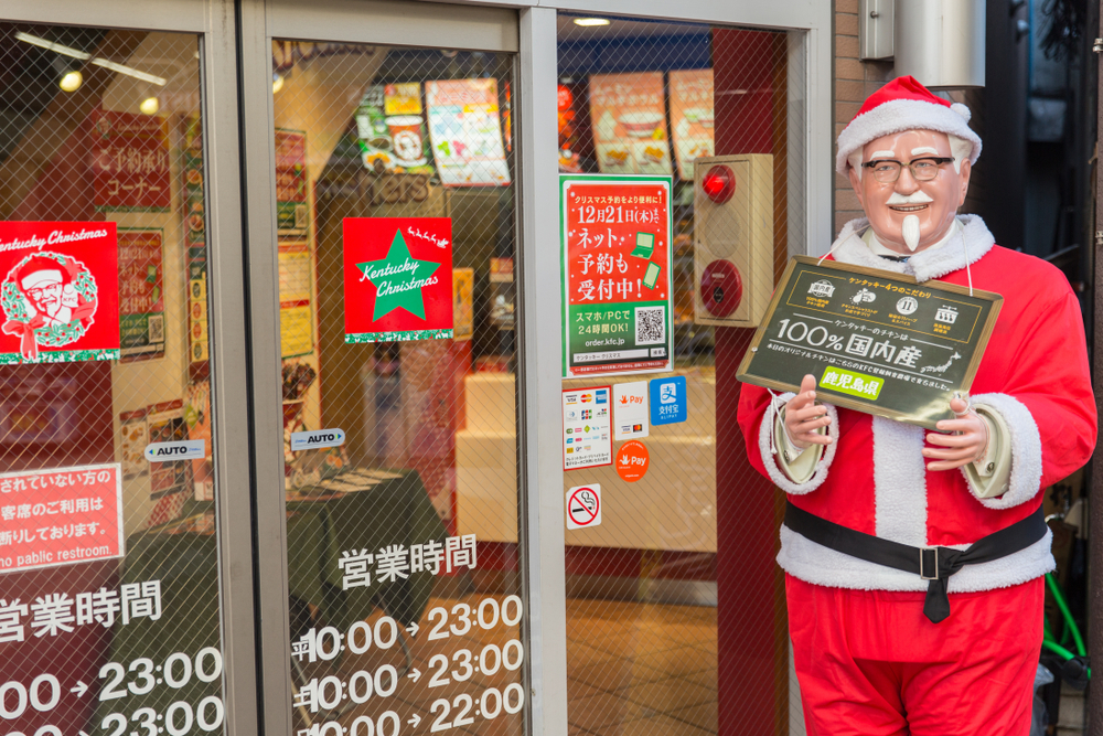 Kentucky,Fried,Chicken,Or,Kfc,In,Japan,Decoration,In,Santa