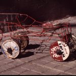 Jeep-Buggy aus Draht, mit Schuhcremedosen, Botswana