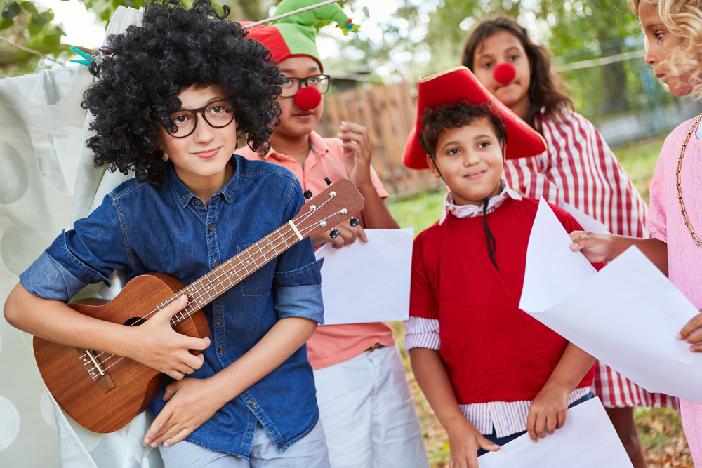 Children,In,Funny,Costumes,At,The,Talent,Show,At,The