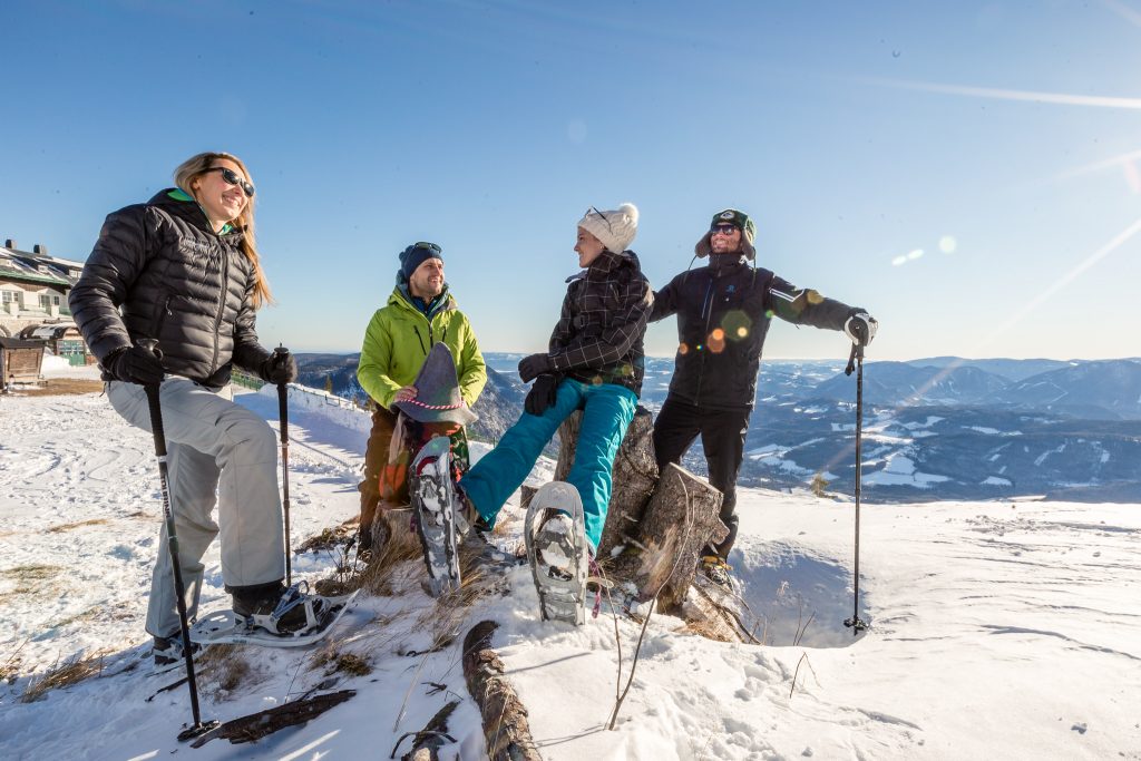 Schneeschuhwandern auf der Rax Arthur Michalek Scharfeggers's Raxalpen Resort